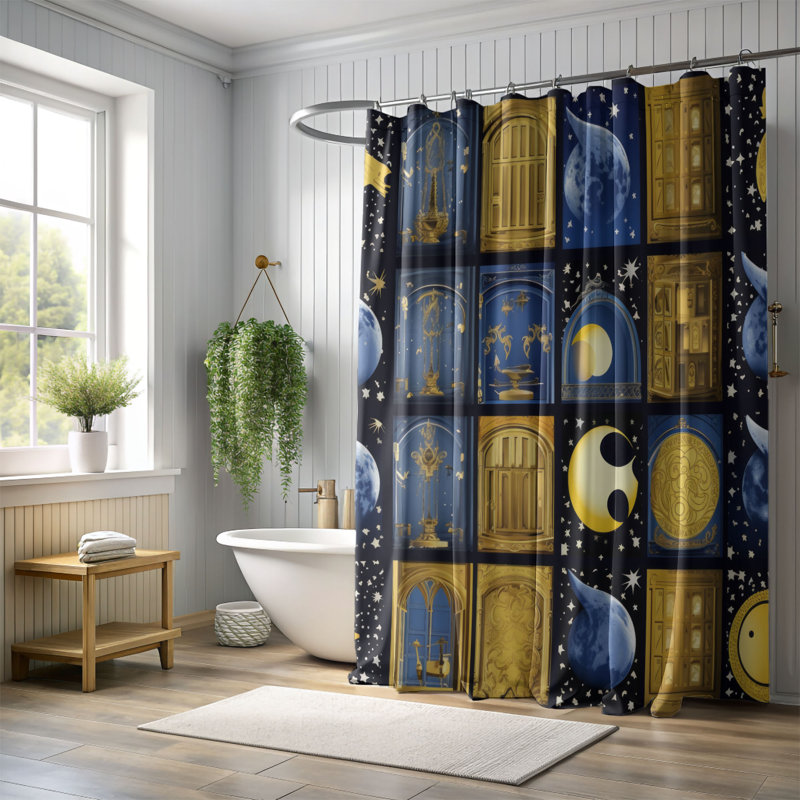 Rideau de douche Lunar Secret - Premium, H 74 po x l 71 po