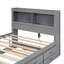 Lit plateforme avec tiroirs gigognes et prises USB-104224638
