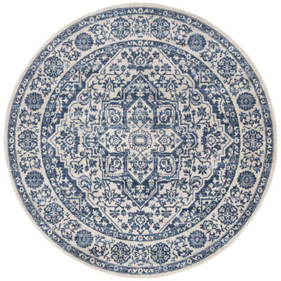 Oriental Light Gray/Ivory Area Rug