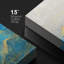 Bleu doré, peinture, coup de vague, paysage, formes abstraites, illustrations, art moderne, décor minimal-101469740