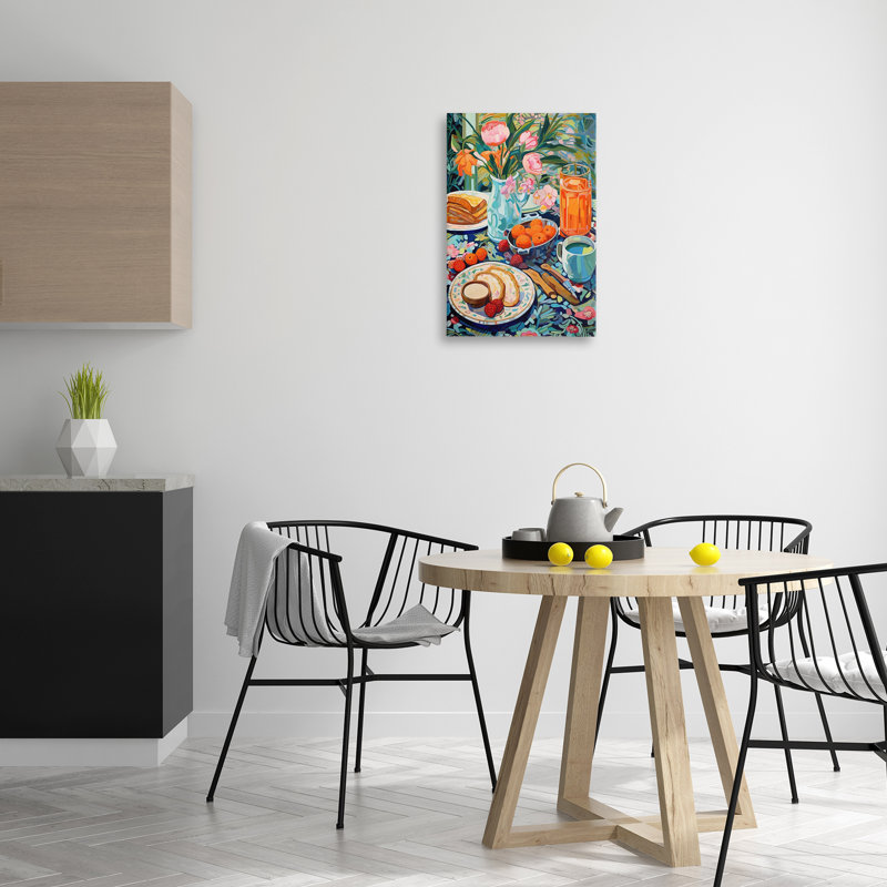  Bright Breakfast Spread Canvas Wall Art by LSR Design Studio, 24" H x 16" W