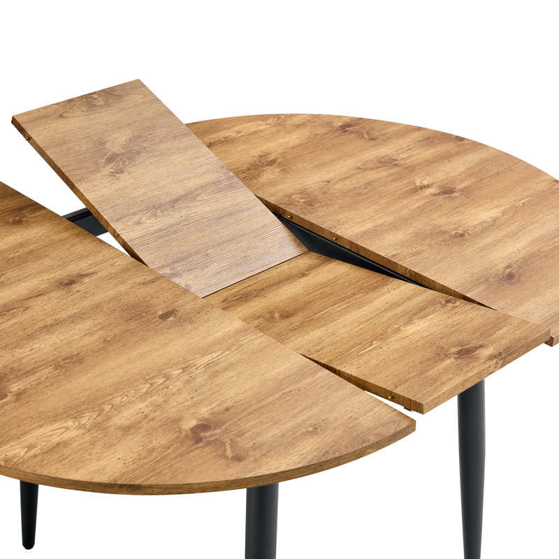 Ensemble de table de salle à manger extensible et chaises en suède: design moderne pour des rassemblements polyvalents
