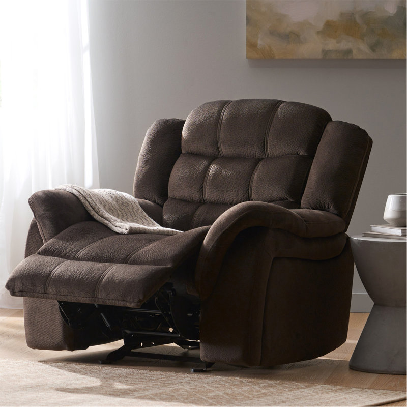 Red Barrel Studio Classic Design, Plush Fabric, Glider Recliner ...