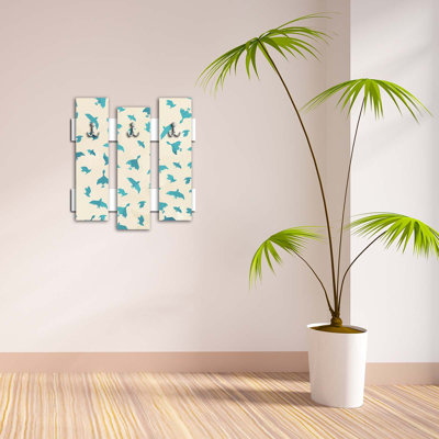 Portemanteaux mural blanc / bleu Arjune