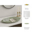Zelen Green Polyresin Novelty Vanity Decorative Tray