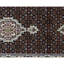 Hand-Knotted High-Quality Black and Cream Runner