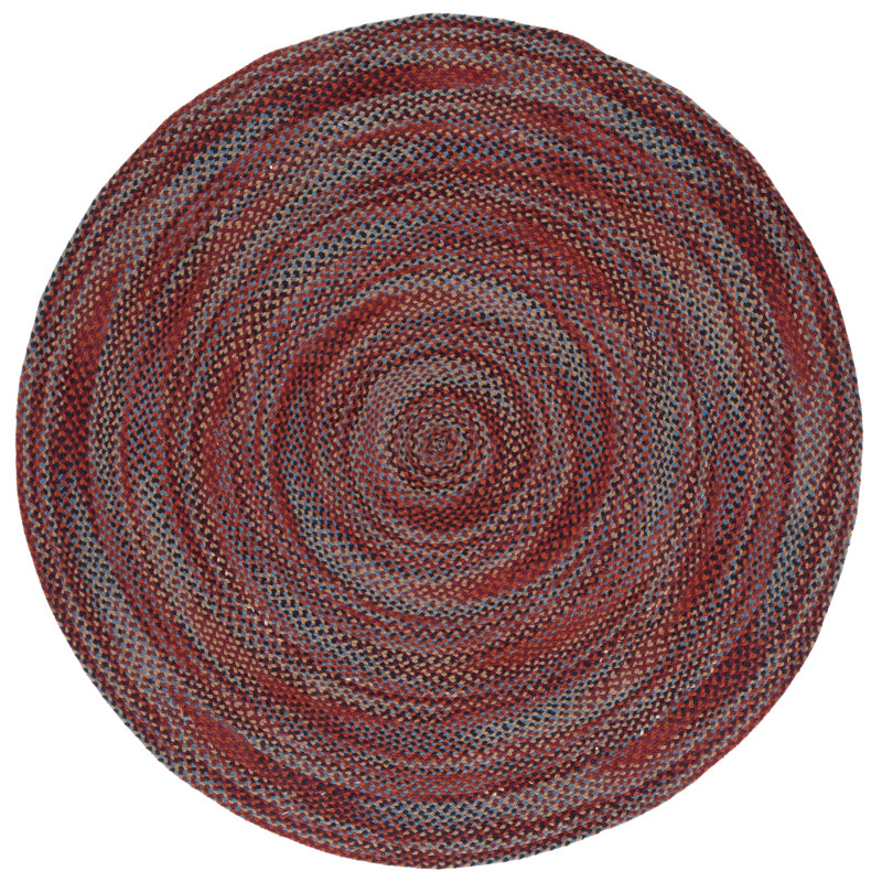 Randallstown Flat Weave Cotton Rug, Round 5'