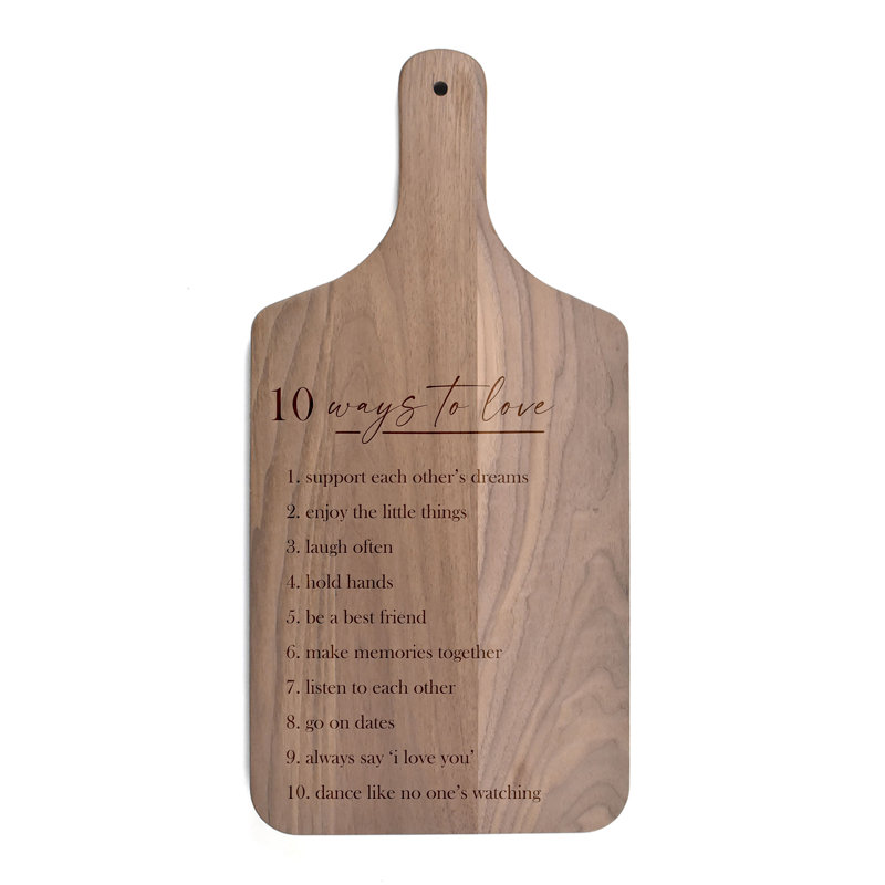 Ten Ways to Love Paddle Cutting Board, Walnut