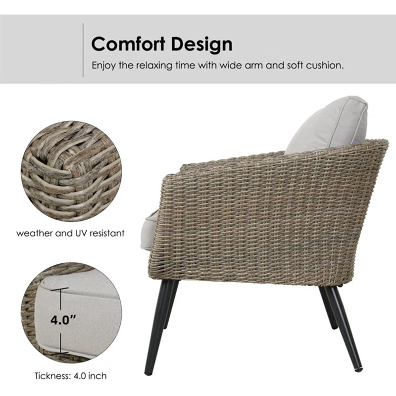 2- Person Seating Group with Cushions