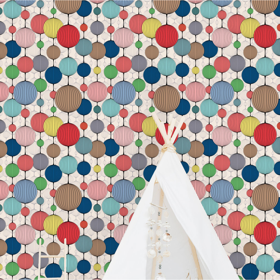 Pomodoro Peel & Stick Geometric Roll Wildon Home® 