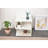 White 2-Layer Simple Household Bookshelf