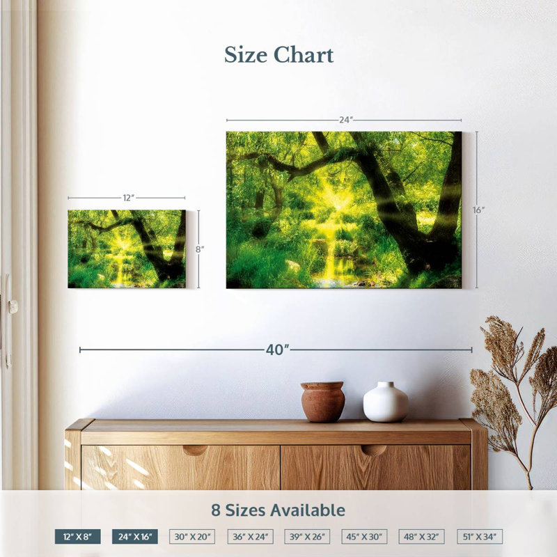 Kerrick Forest Sunburst, H 16 po x l 24 po