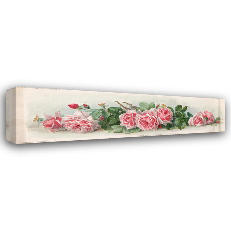 "France Roses" par Paul De Longpre - Art sur toile tendue avec châssis, H 40 po x l 28 po
