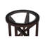 Table basse moderne simple en verre, table basse en verre trempé et base en bois massif-918409403