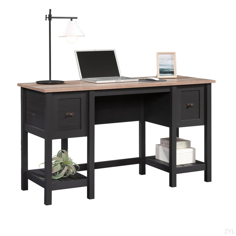 Bureau, finition noire, Noir