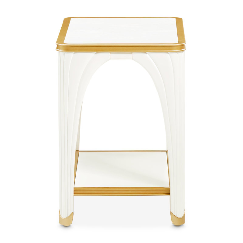 La Terrazza End Table, Cream