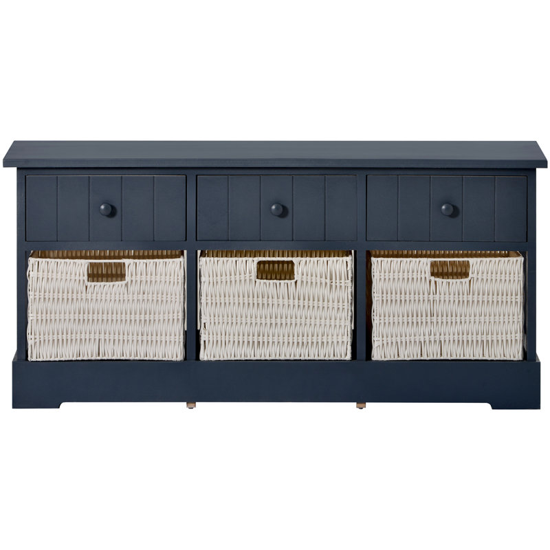 Abhinav Upholstered Bench with Drawers
