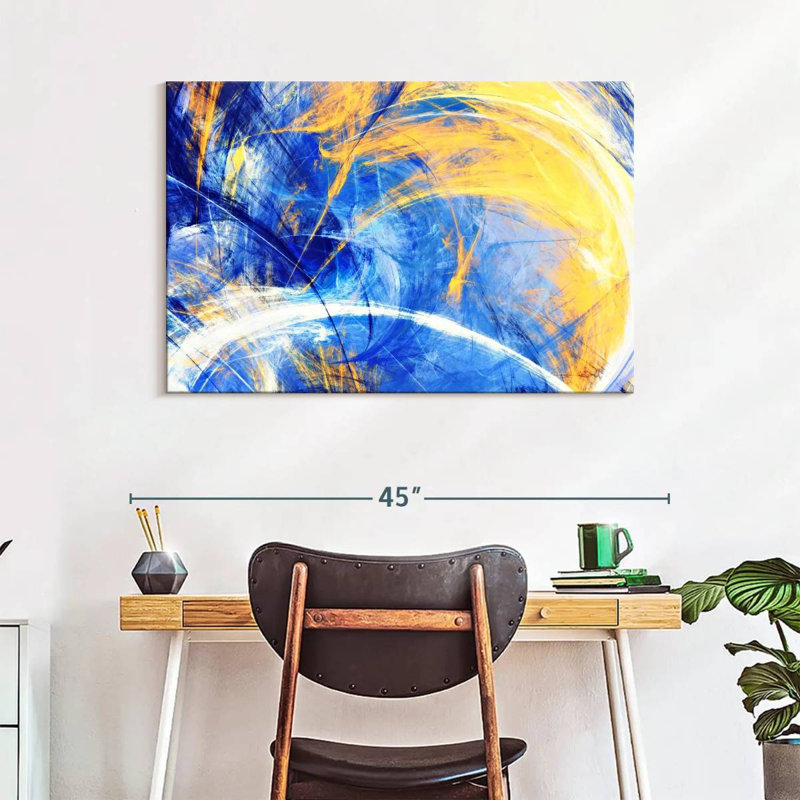 Avery Sunny Abstract Texture, 26" H x 39" W