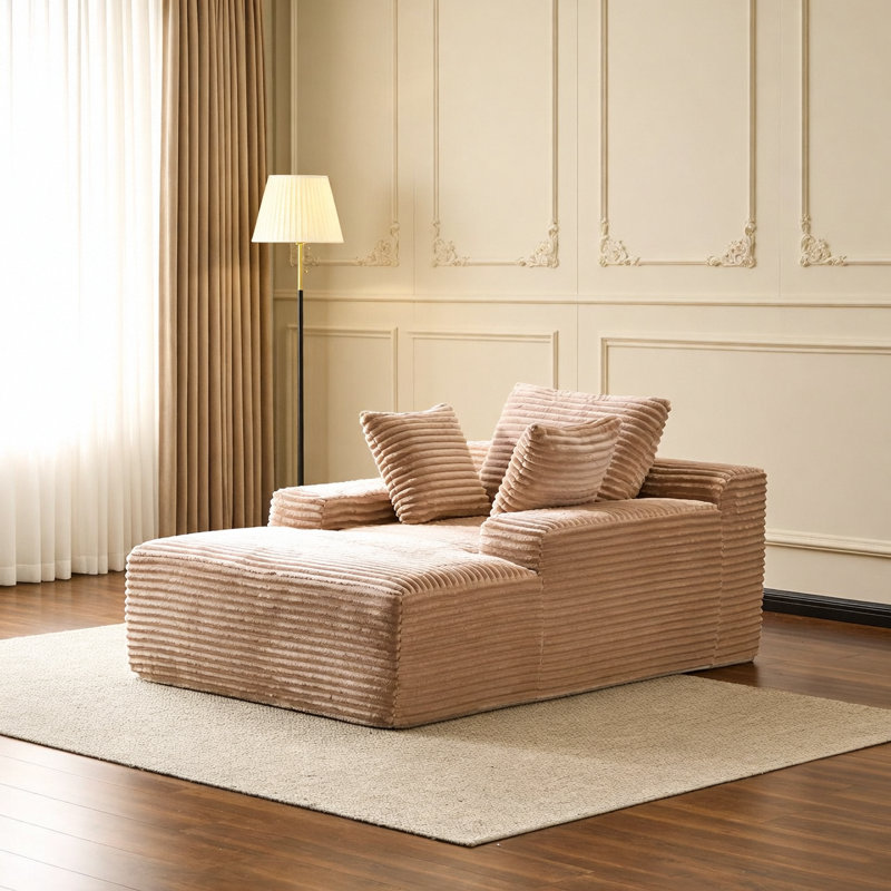 Méridienne surdimensionnée surdimensionnée Cozy Cloud Couch, Beige