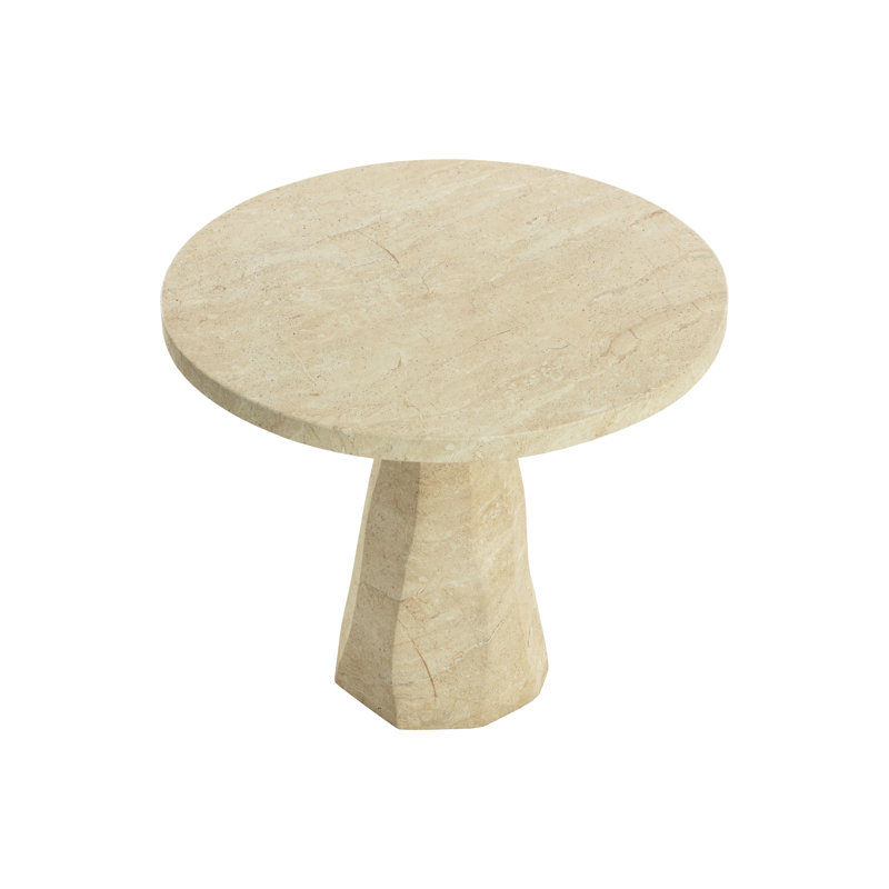 Kliff Outdoor Round Bistro Table, Taupe