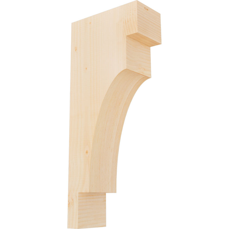 Corbeau méditerranéen, H 28 po x l 5,5 po x P 12 po, Sapin de Douglas, Lisse