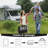 10x20ft Waterproof Reversible Outdoor Rug, Black White Modern Geometric Diamond Edge Large Plastic Straw Mat, UV Resistant Easy Clean Portable Carpet With Carry Bag & Stakes For Camping RV Deck Porch Balcony Picnic Beach-1106569342-1106569329