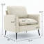 Canapé rembourré en cuir 2 pièces, fauteuil de chambre simple de style nordique rétro avec balcon-2023537926