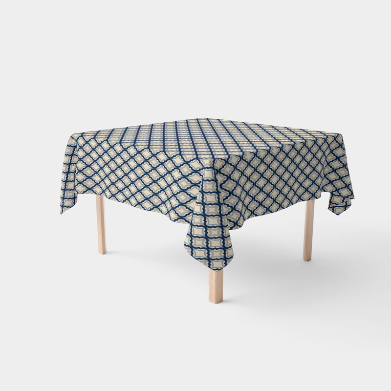 Ruggi Diamond Ogee Tablecloth, 90" x 90"