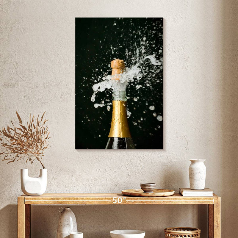 Yarlin Champagne Bottle, 36" H x 24" W