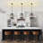 4 - Light Industrial Geometric Chandelier For Living Room Kitchen Entryway Hallway Foyer-1330933471