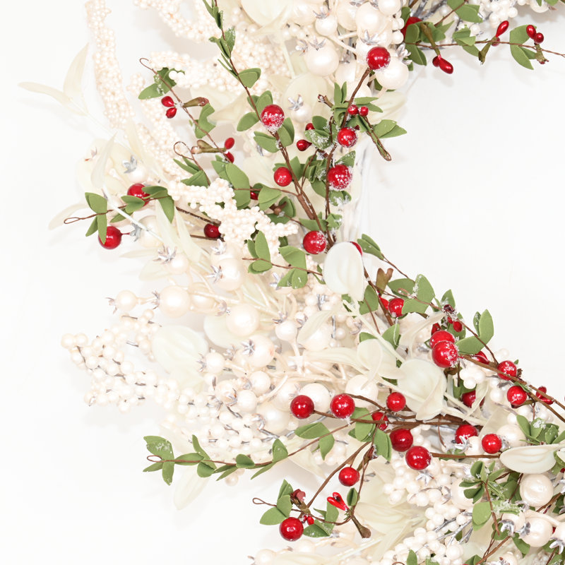 Couronne de fleurs artificielle 26 "pour Noël