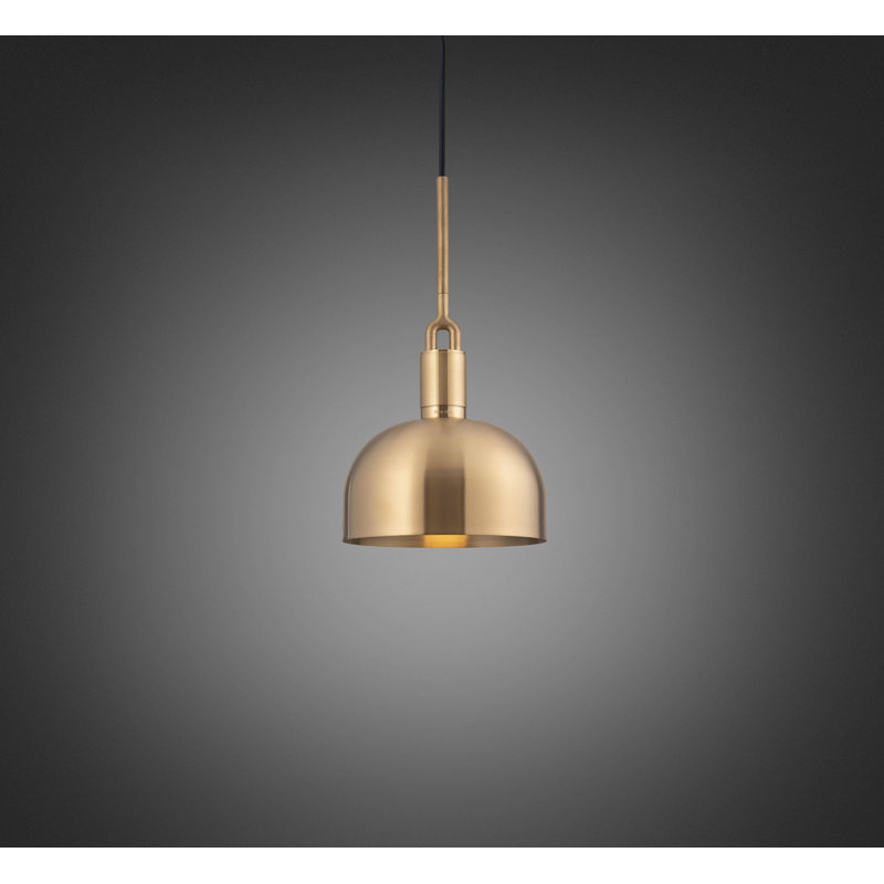 Luminaire suspendu fourche / abat-jour / grand, Laiton