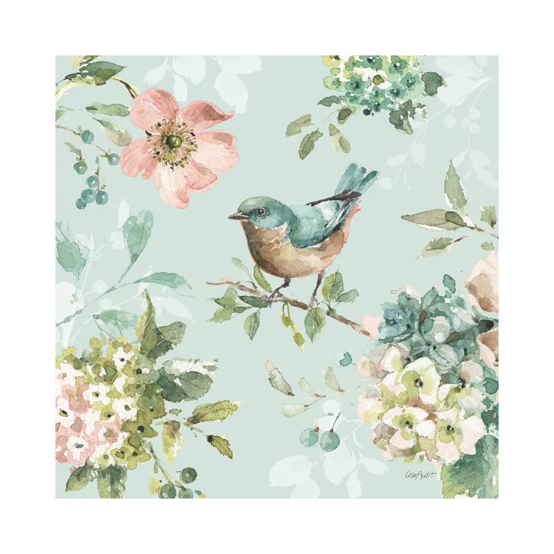Mint Crush VI on Mint 1 Piece Painting on Canvas, 45.72cm H x 45.72cm W x 1.91cm D, Wrapped Canvas