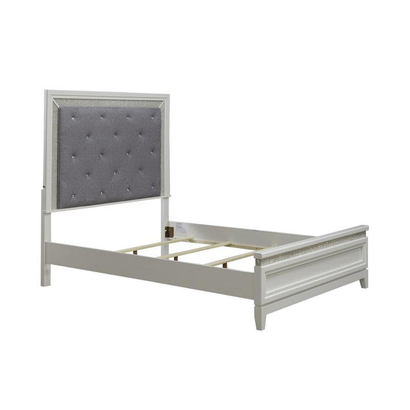 Oxford Queen Upholstered Bed w/ LED Lighting, Queen