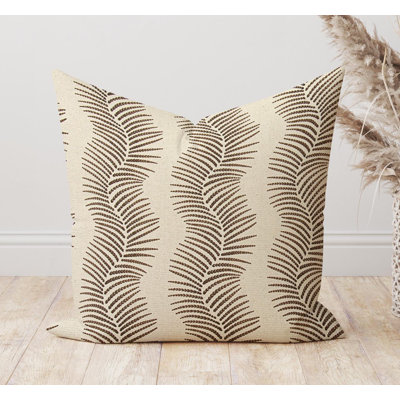 Chestnut Brown Geometric Diamond Pillow Cover