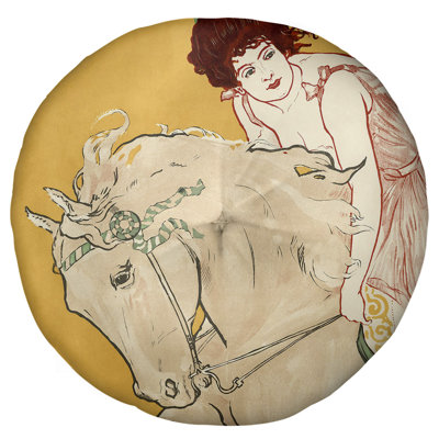 Coussin de plancher rond