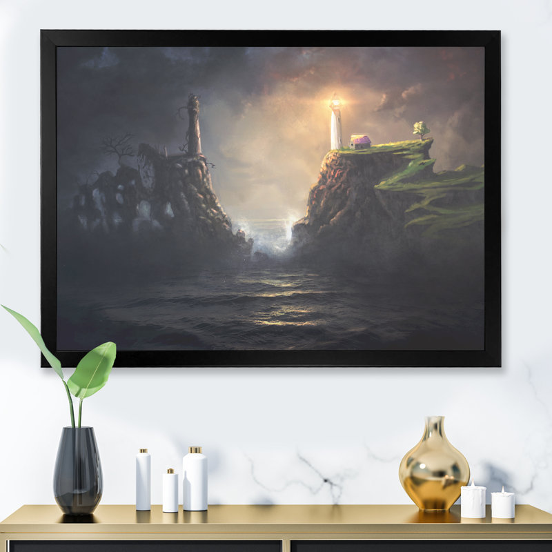 Jeu de lumières brillantes, art sur toile pour enfants, Cadre photo noir, H 8 po x l 12 po x P 1 po