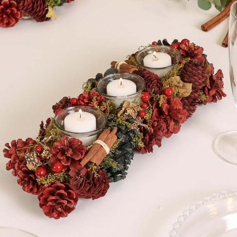 Wood Tabletop Tealight Holder
