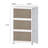  3 Pack Canas Plastic Foldable Stackable Storage Bin Double Door With Lids And Wheels Display Case Showcase Closet Rectangle Box Organizers And Storage For Electronics, Clothes, Toys-2137217201
