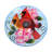 Solar Cardinal Bird Bath