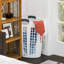 Panier à linge en plastique de 87 L Grace Living Easy Carry Flex, blanc