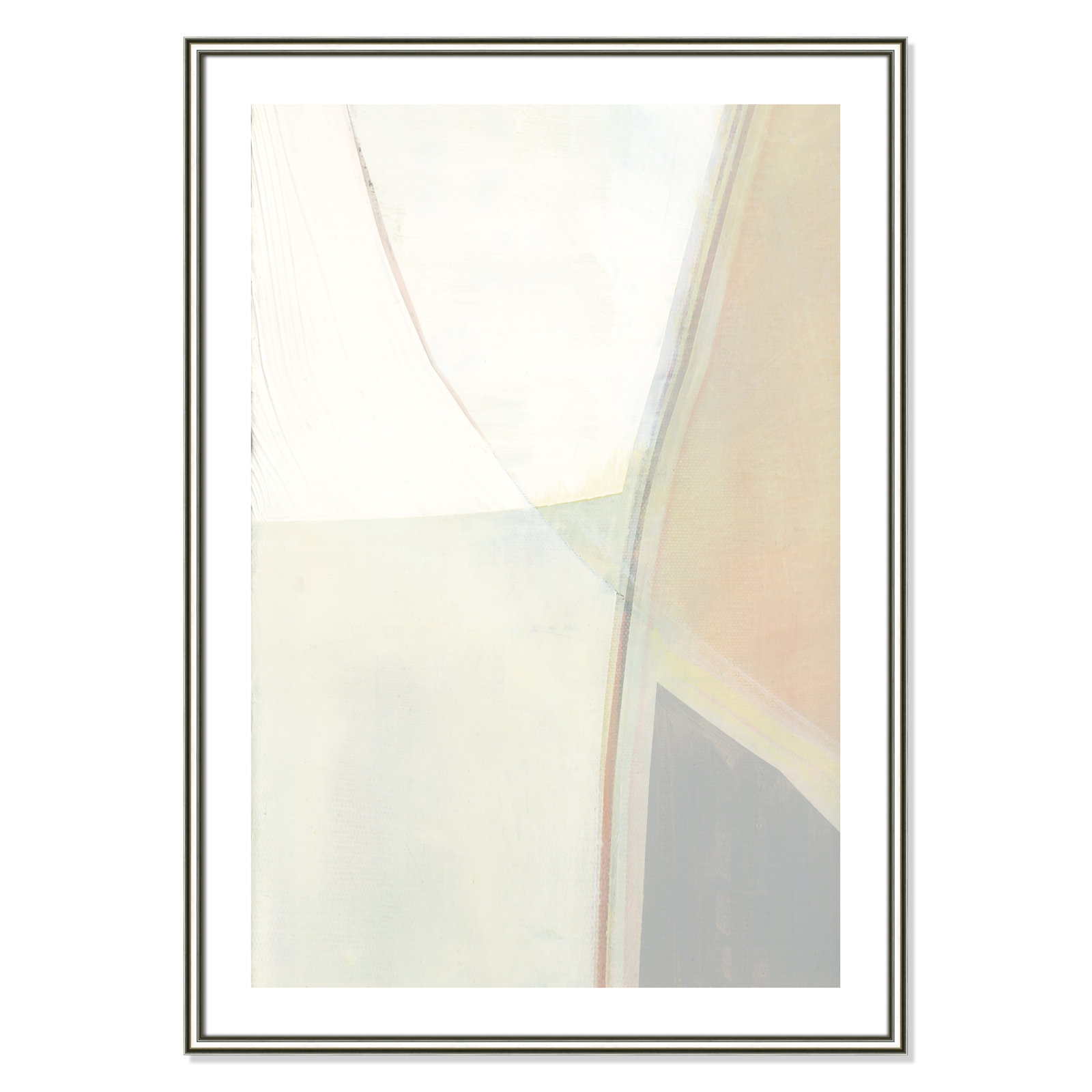 In Neutral II - Painting Print, 41.5" H x 29.5" W x 0.88" D, Silver Framed Paper