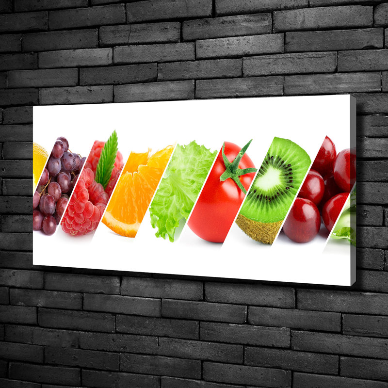 Fruits And Vegetables - Wrapped Canvas Print