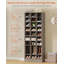 Armoire de rangement pour chaussures en bois gris à 25 niveaux de 25,6 pouces, étagère à chaussures moderne en bois à 30 compartiments-946197808