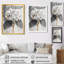 Monogramme d'hortensia avec une tige d'hiver I - hydrangées, art mural-332967817-332967822-332967812