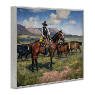 Cowboy Cattle Roundup Giclee Art, design by Jack Sorenson
