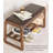 Modern Minimalist Black Walnut Soft-Seat Shoe-Changing Bench-674469917
