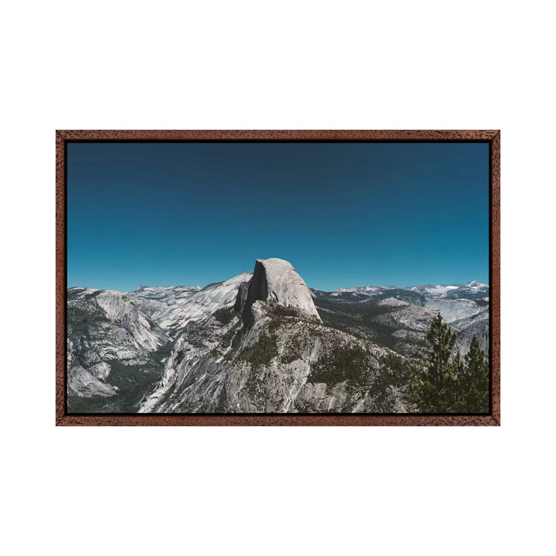 Glacier Point, Yosemite National Park V by Bethany Young - Print on Canvas, Classic Brown Wood Framed