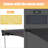 Canopee Manual Retractable Patio Awning with Protective Case 300g POLY-99128857-99128858