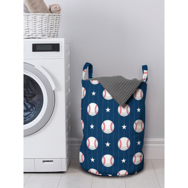 Bless international Sports Laundry Bag, Baseball Patterns On Vertical ...